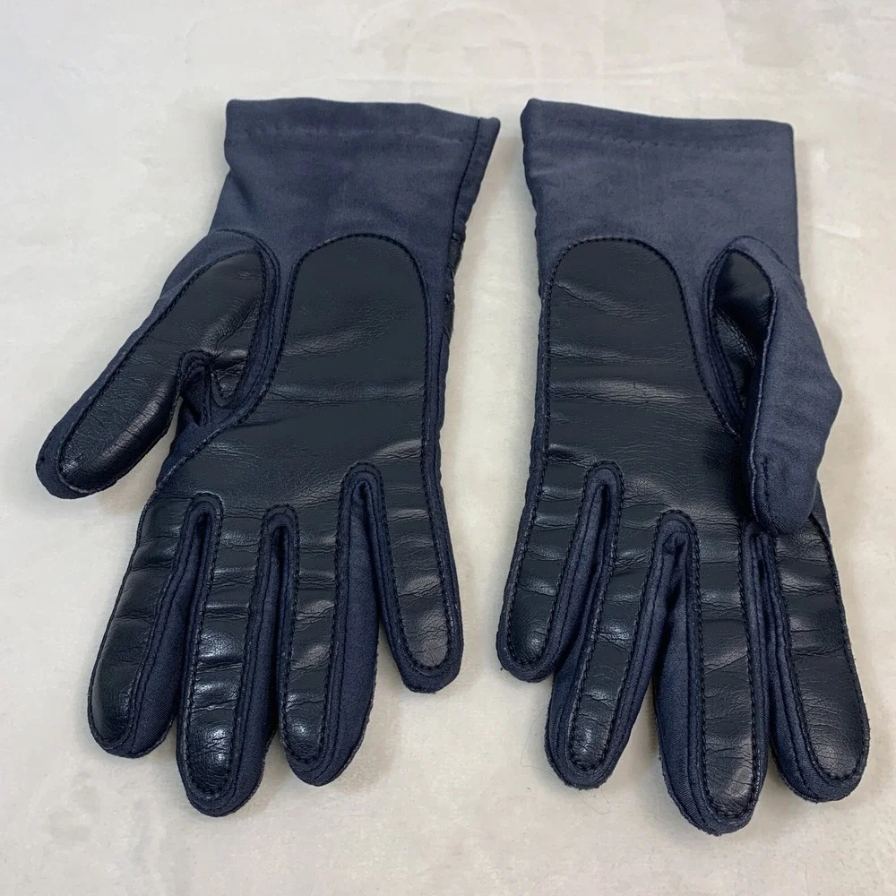VTG‎ L'EGGS SHEER ENERGY Comfy Stretch Nylon Blue Driving Casual Gloves One Size